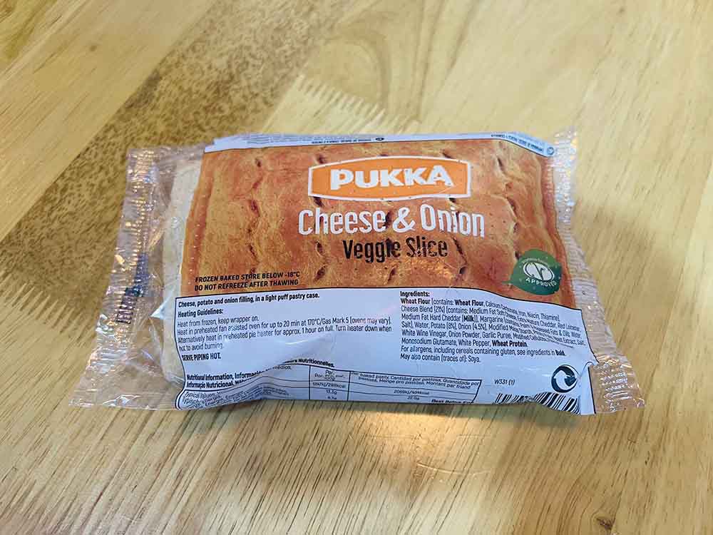 Cheese & Onion Pasty (V) 