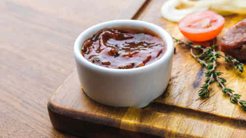 Pot of BBQ Sauce