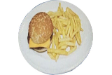 Cheese Burger with Chips