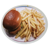 Chicken Burger with Chips